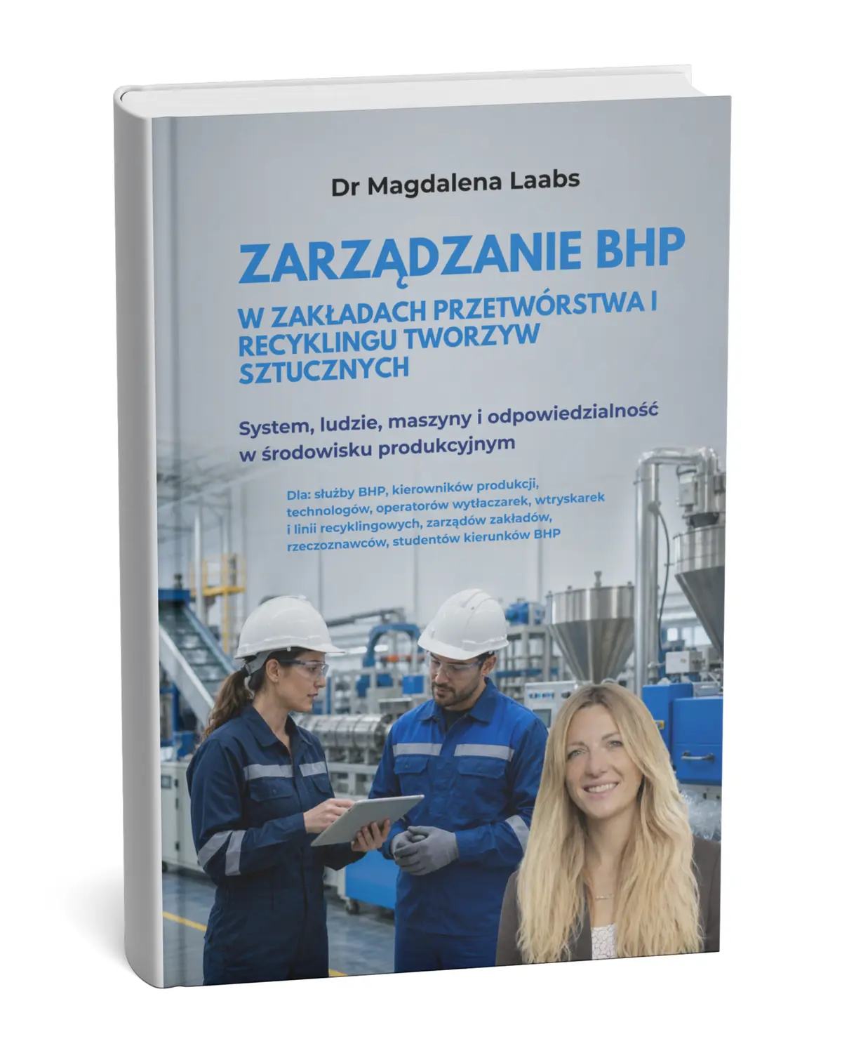 Exfolmo - Okładka książki: Zarządzanie BHP w zakładach przetwórstwa i recyklingu tworzyw sztucznych